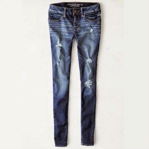 AE Super Super Stretch Distressed Jegging - OR